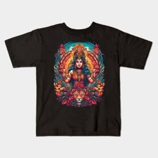 Durga - The Goddess of Strength and Protection Kids T-Shirt